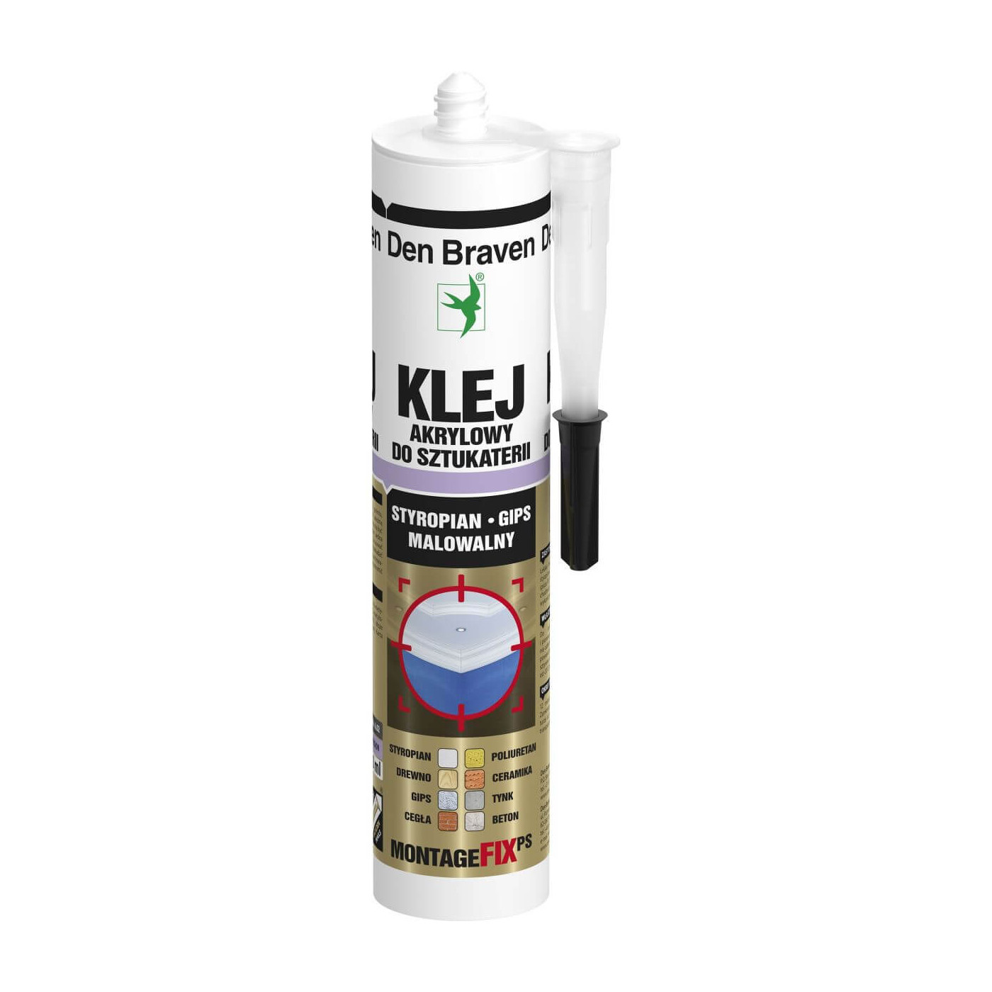 Klej Montagefix-PS 300 ml Den Braven Klej Montagefix-PS 300 ml Den Braven