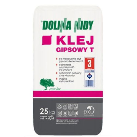 Klej Gipsowy T 25Kg Dolina Nidy