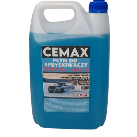 Płyn Do Spryskiwaczy zimowy 5l do -22'c Cemax