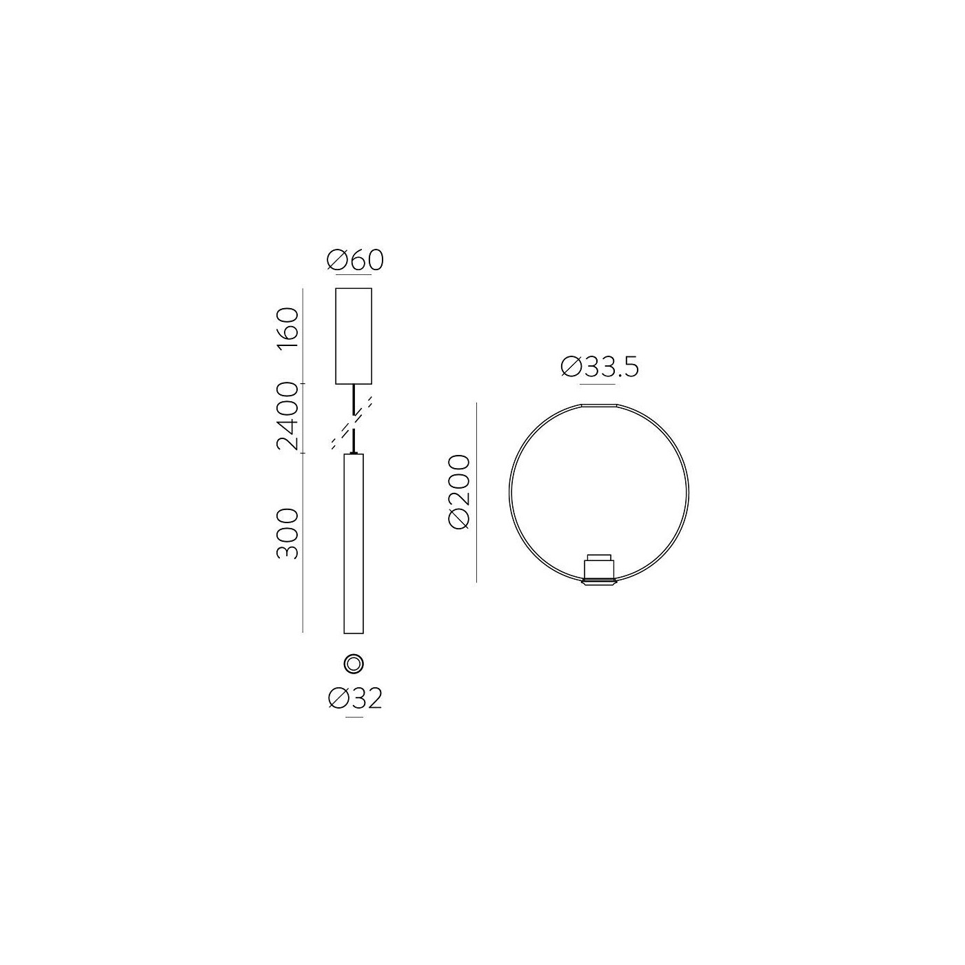 Lampa Wisząca Pipe Slim LED Czarna Z Kloszem Mrożonym C3986100N+K0008240HW ACB Lampa Wisząca Pipe Slim LED Czarna Z Kloszem Mrożonym C3986100N+K0008240HW ACB