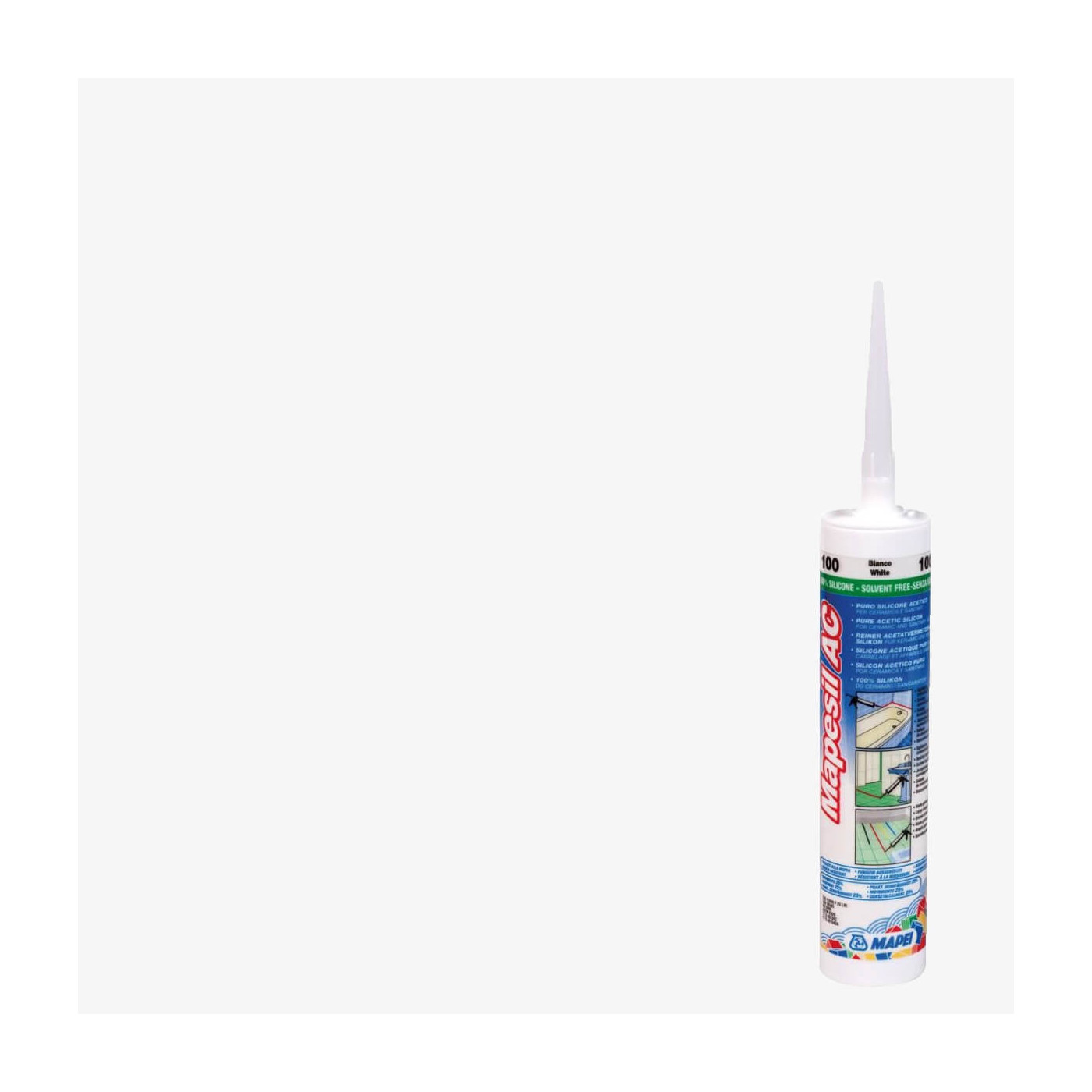 Silikon Mapesil AC Biały 100 310 ml Mapei Silikon Mapesil AC Biały 100 310 ml Mapei