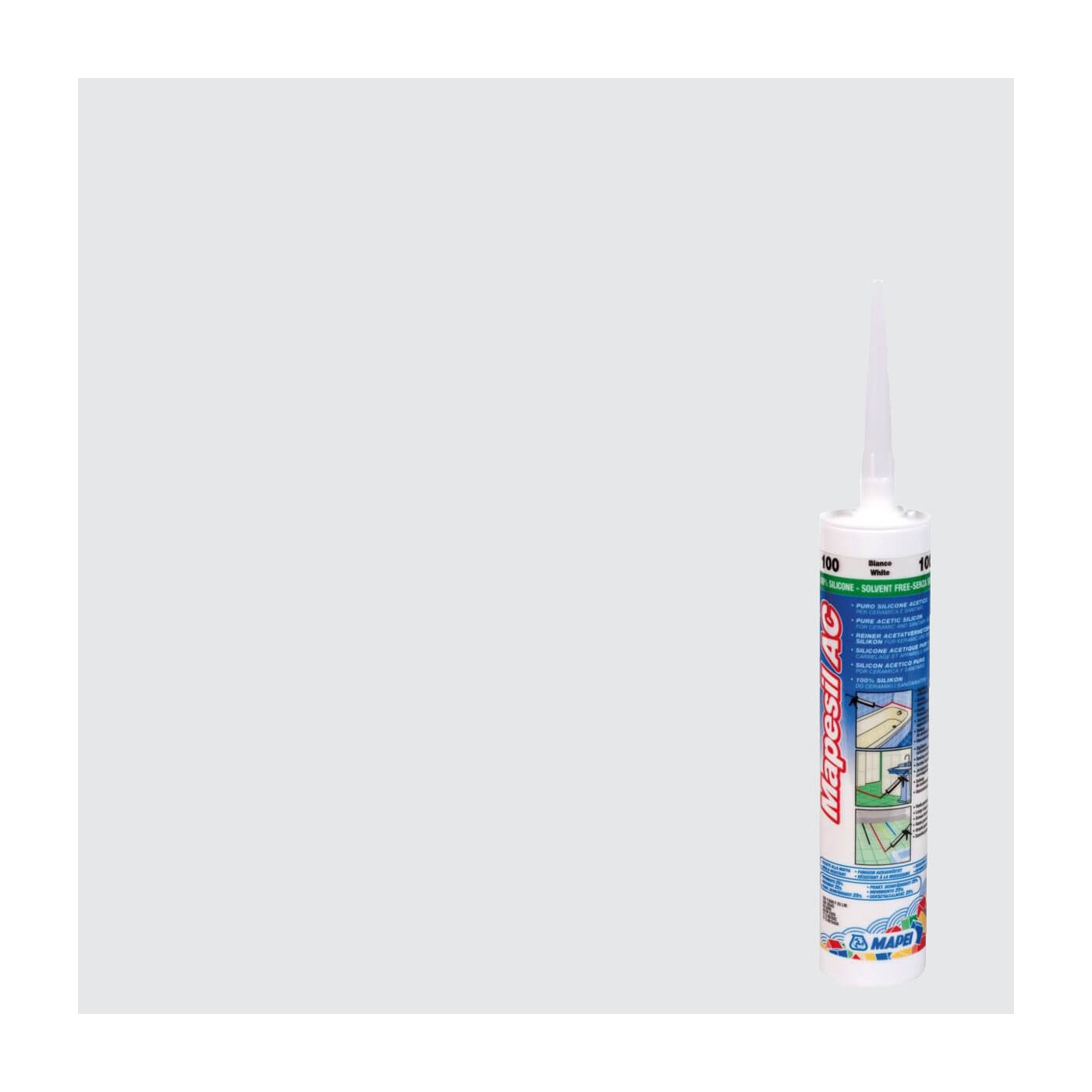 Silikon Mapesil AC Srebrny 111 310 ml Mapei Silikon Mapesil AC Srebrny 111 310 ml Mapei