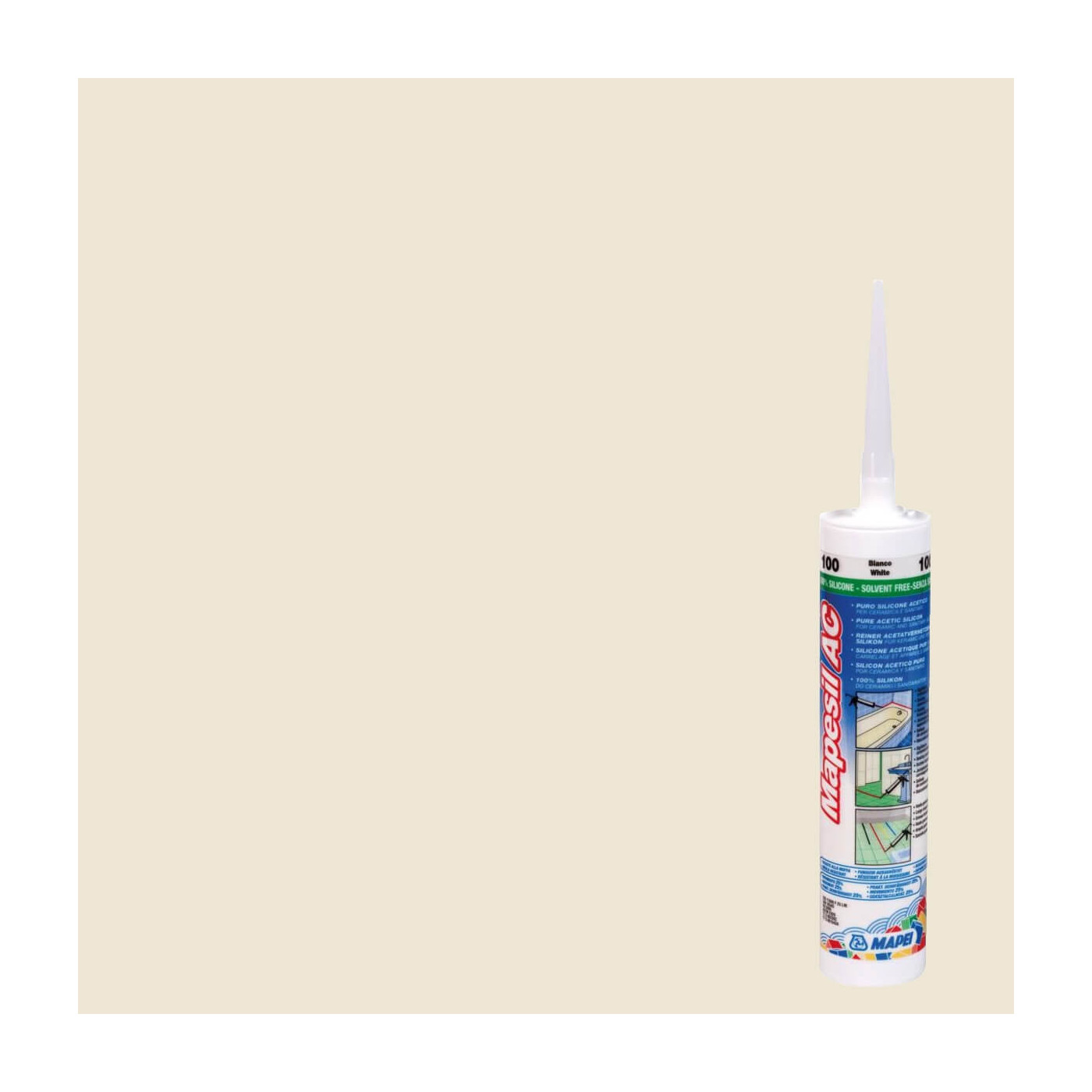 Silikon Mapesil AC Jaśmin 130 310 ml Mapei Silikon Mapesil AC Jaśmin 130 310 ml Mapei