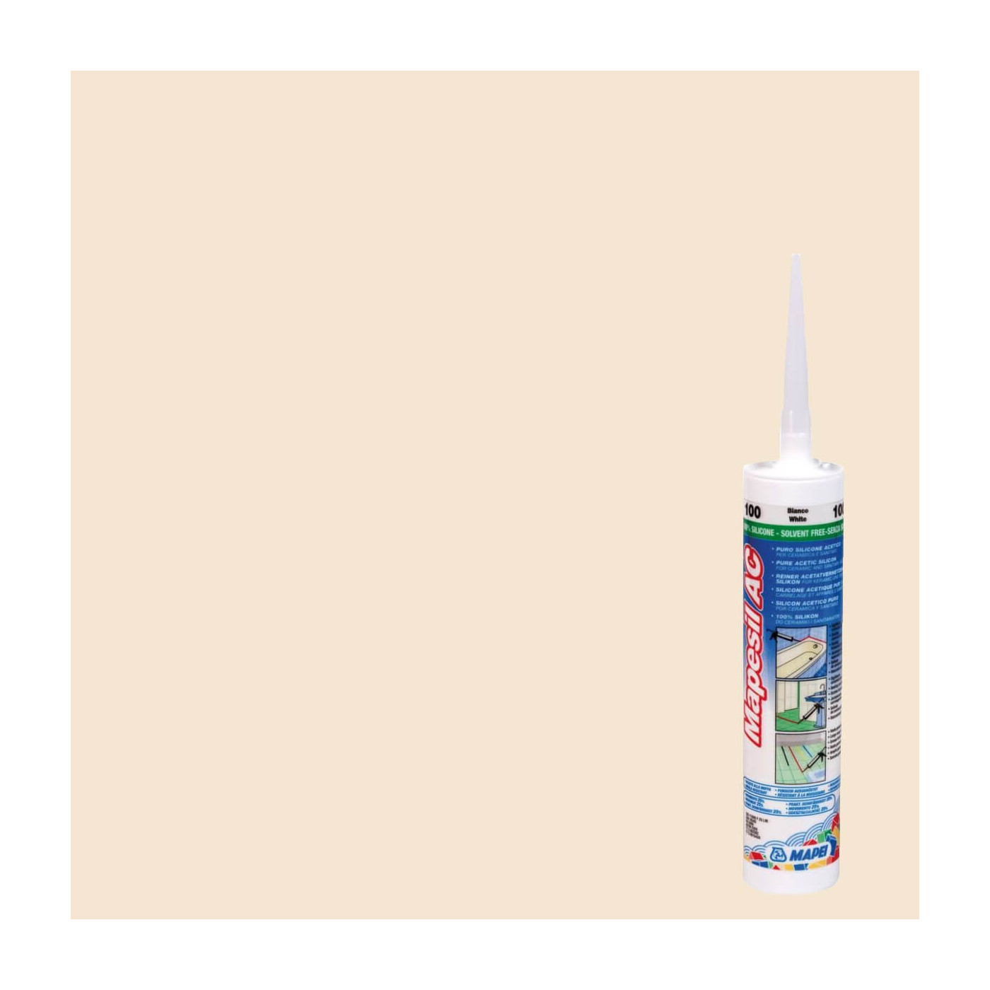 Silikon Mapesil AC Wanilia 131 310 ml Mapei Silikon Mapesil AC Wanilia 131 310 ml Mapei