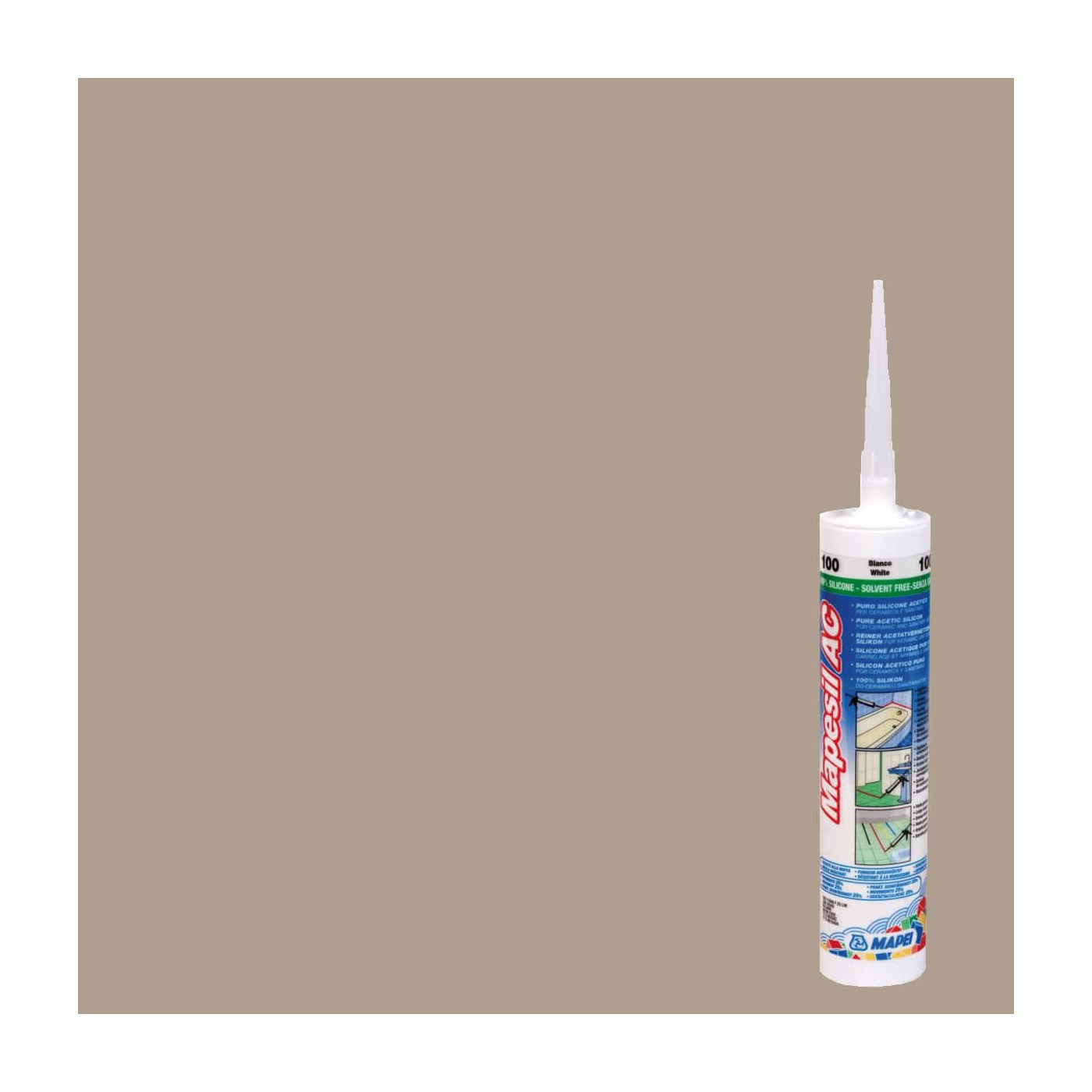 Silikon Mapesil AC Piasek 133 310 ml Mapei Silikon Mapesil AC Piasek 133 310 ml Mapei