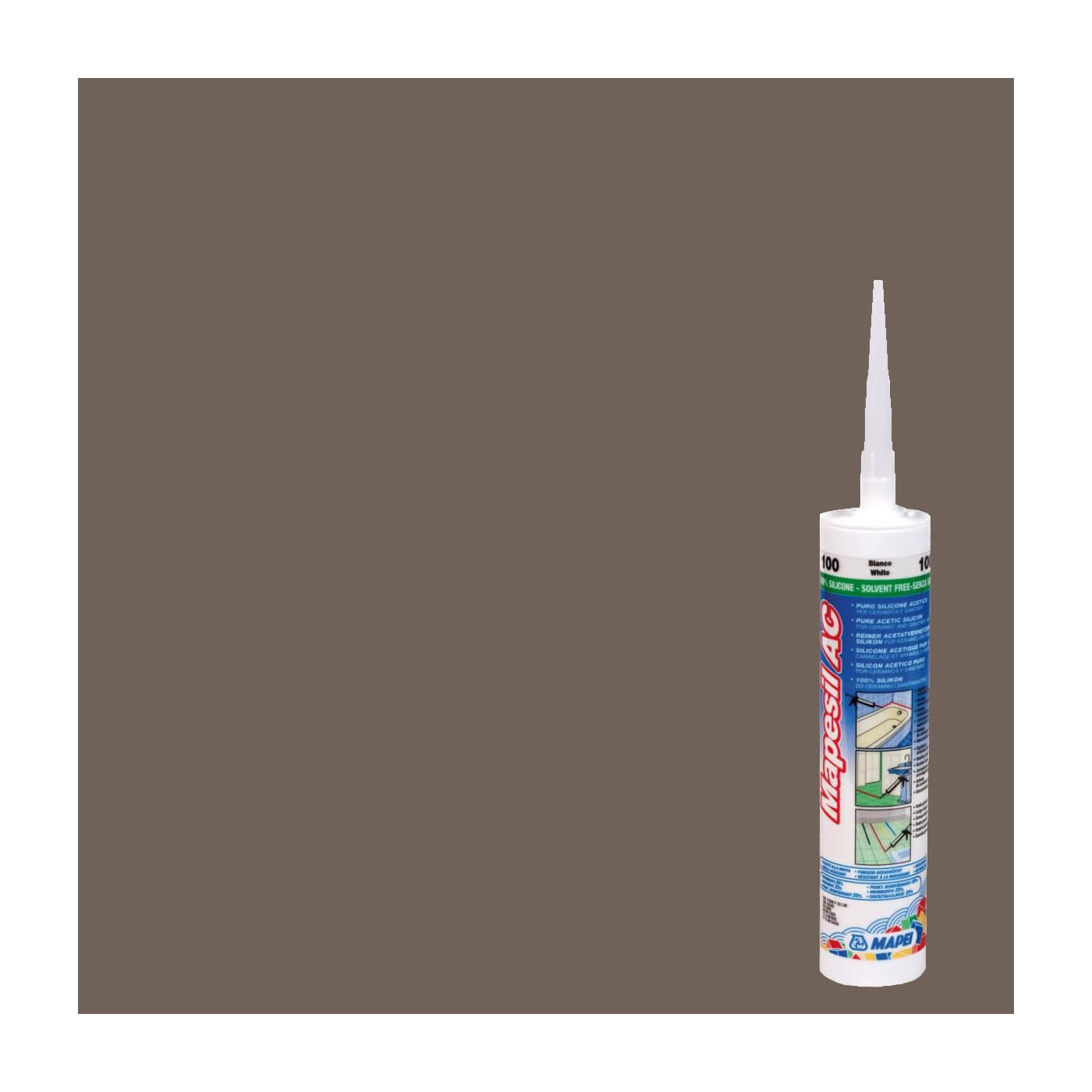Silikon Mapesil AC Brunatny 136 310 ml Mapei Silikon Mapesil AC Brunatny 136 310 ml Mapei