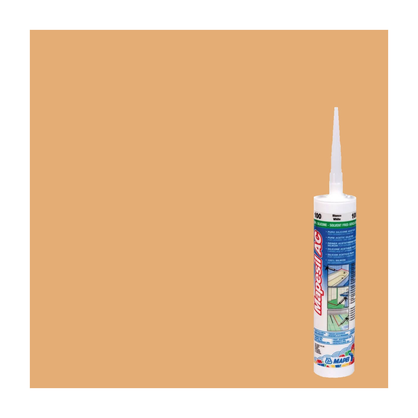 Silikon Mapesil AC Karmel 141 310 ml Mapei Silikon Mapesil AC Karmel 141 310 ml Mapei