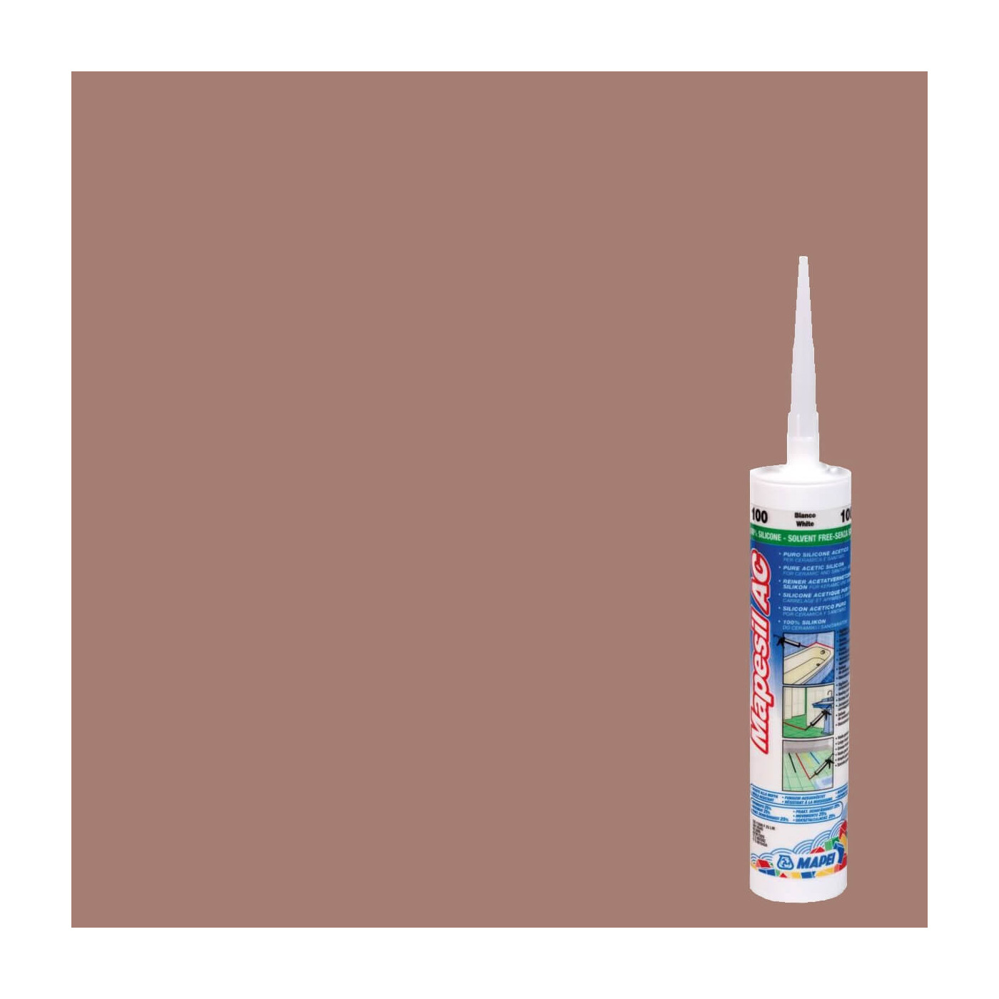 Silikon Mapesil AC Brąz 142 310 ml Mapei Silikon Mapesil AC Brąz 142 310 ml Mapei