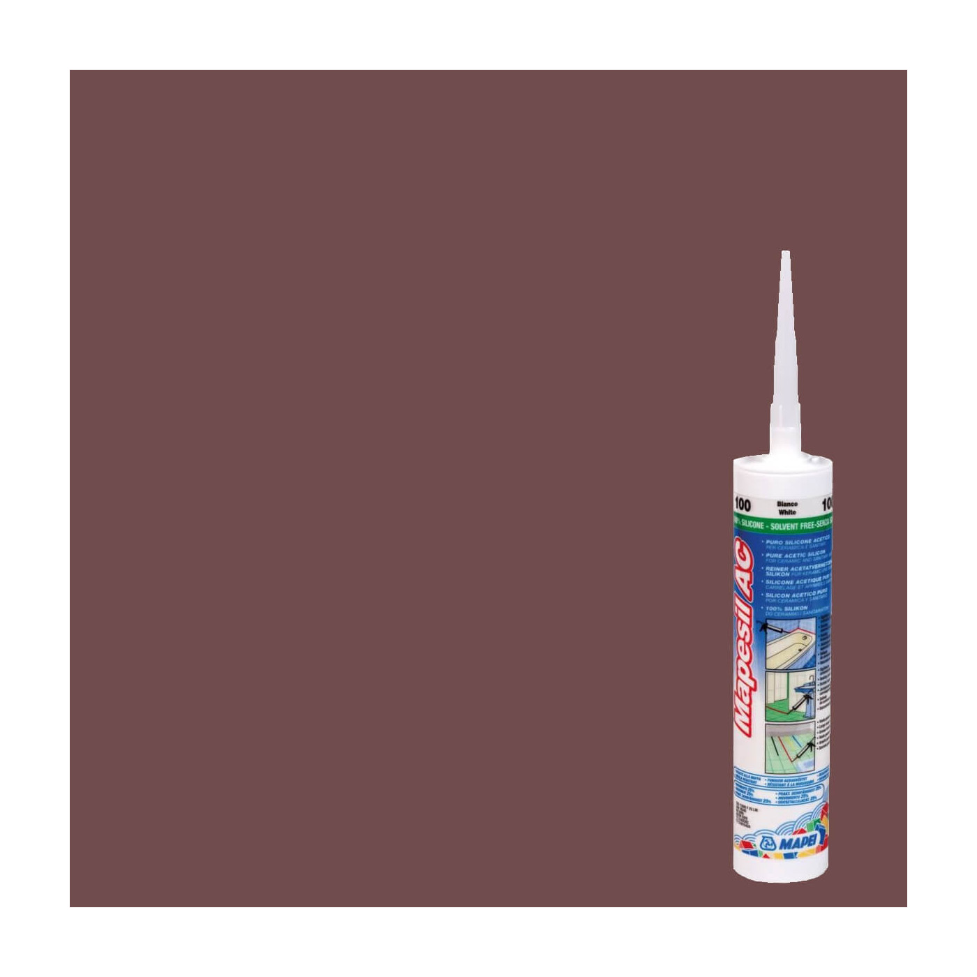 Silikon Mapesil AC Czekolada 144 310 ml Mapei Silikon Mapesil AC Czekolada 144 310 ml Mapei