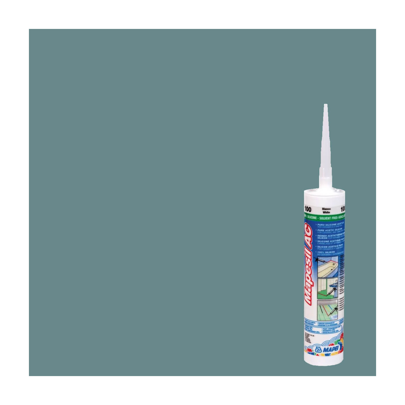 Silikon Mapesil AC Turkus 171 310 ml Mapei Silikon Mapesil AC Turkus 171 310 ml Mapei