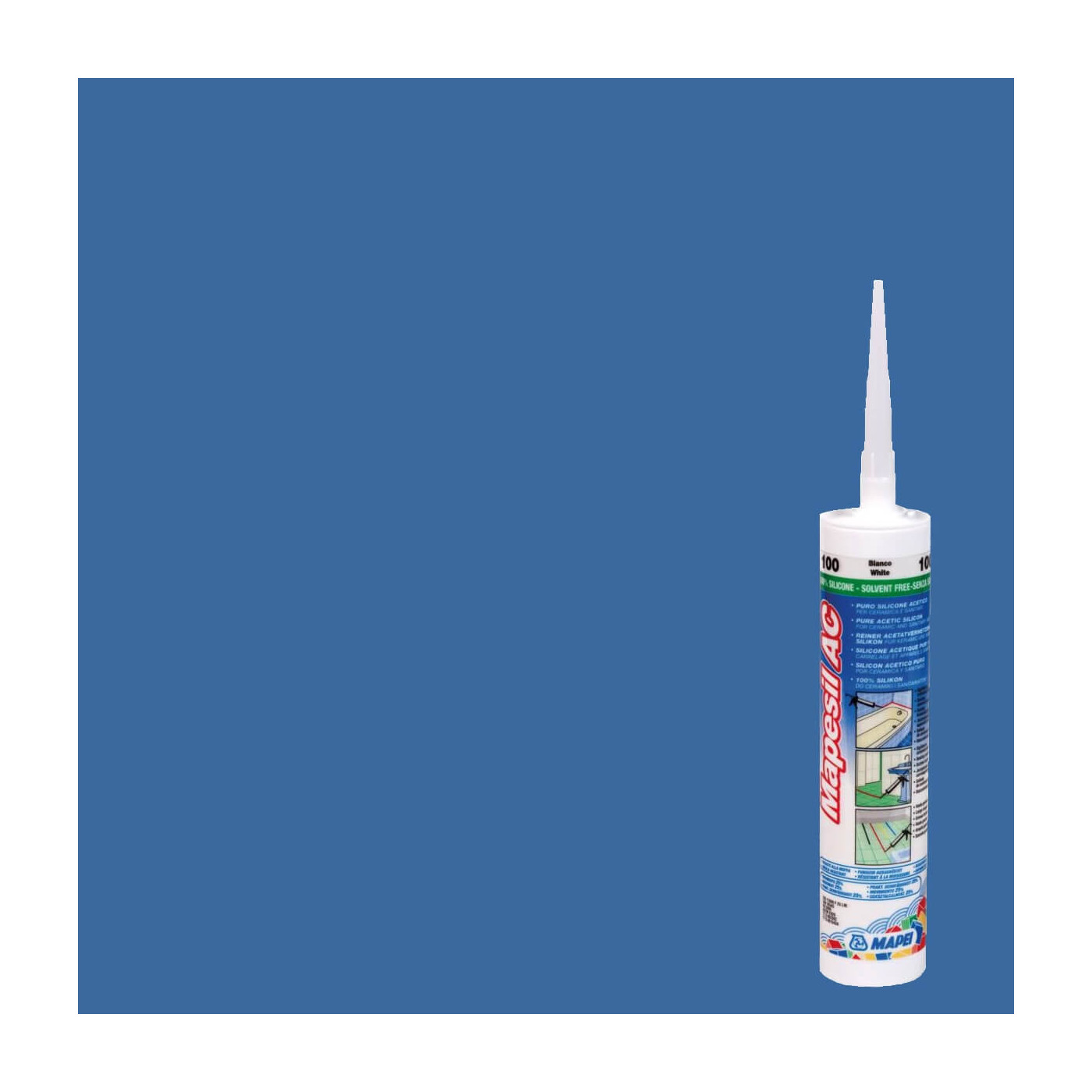 Silikon Mapesil AC Niebieski 172 310 ml Mapei Silikon Mapesil AC Niebieski 172 310 ml Mapei