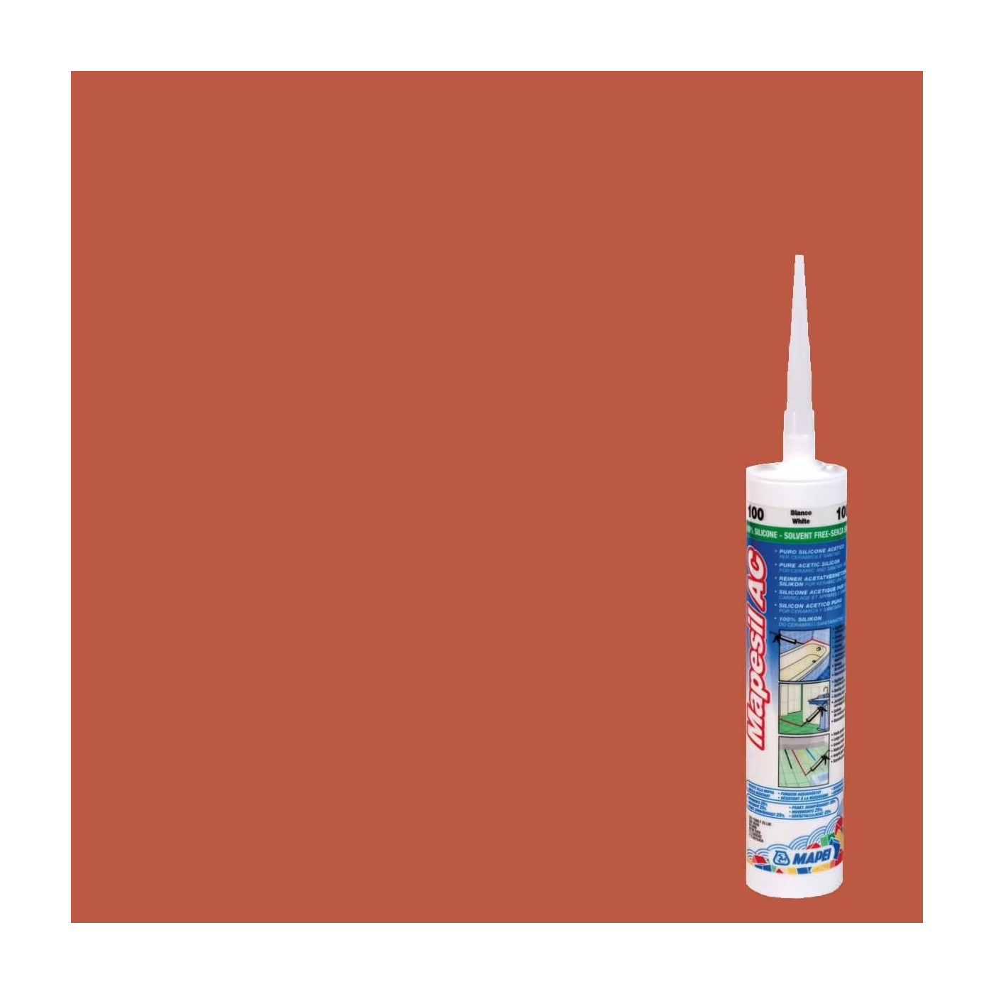 Silikon Mapesil AC Ceglasty 145 310 ml Mapei Silikon Mapesil AC Ceglasty 145 310 ml Mapei