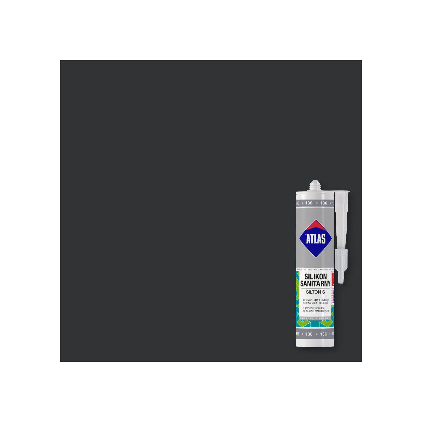 Silikon Sanitarny Silton S Czarny 204 Atlas Silikon Sanitarny Silton S Czarny 204 Atlas