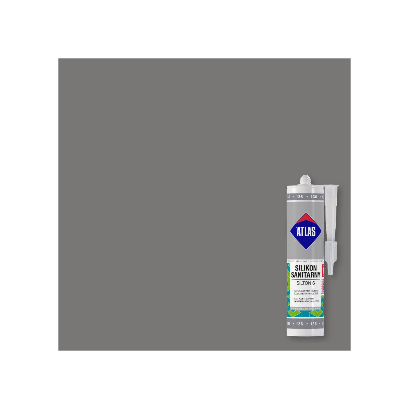 Silikon Sanitarny Silton S Srebny 136 Atlas Silikon Sanitarny Silton S Srebny 136 Atlas