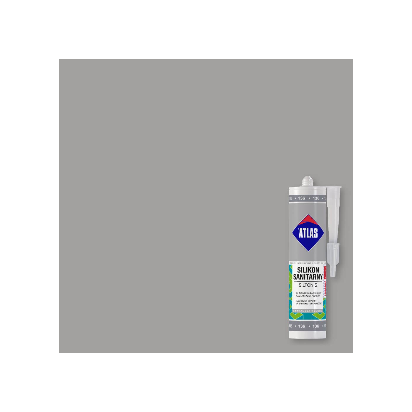 Silikon Sanitarny Silton S Stalowy 203 Atlas Silikon Sanitarny Silton S Stalowy 203 Atlas
