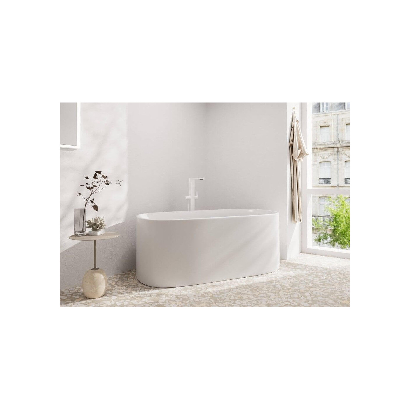 Bateria Wannowa Tecturis E Biały Mat 73445700 Hansgrohe Bateria Wannowa Tecturis E Biały Mat 73445700 Hansgrohe