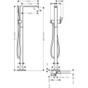 Bateria Wannowa Tecturis E Biały Mat 73445700 Hansgrohe Bateria Wannowa Tecturis E Biały Mat 73445700 Hansgrohe