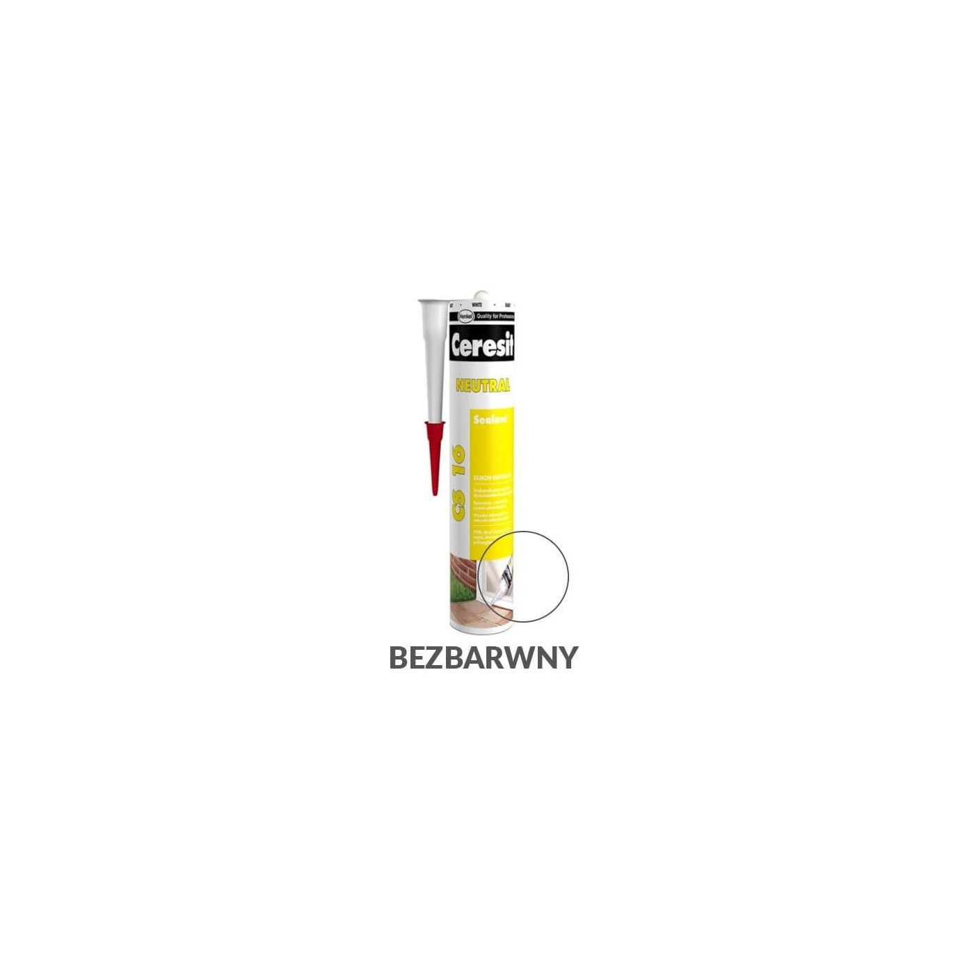 Silikon Bezbarwny CS 16 280 ml Ceresit Silikon Bezbarwny CS 16 280 ml Ceresit