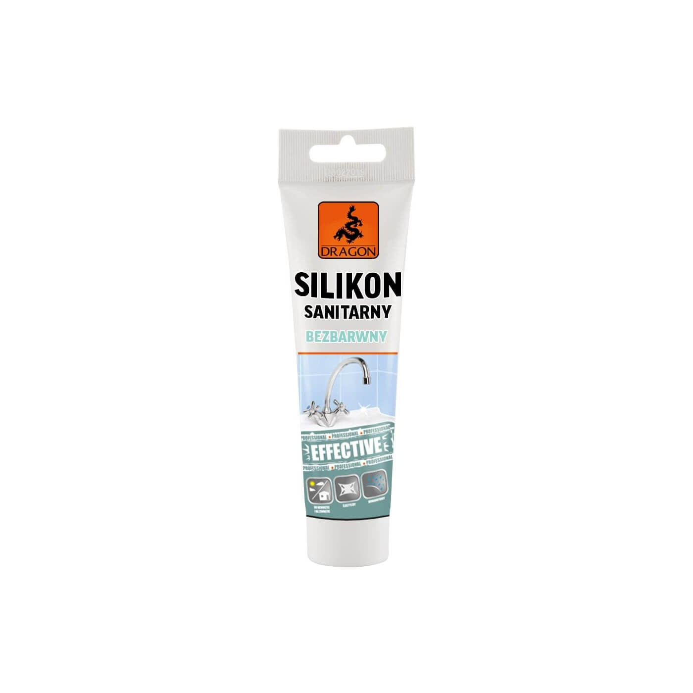Silikon Sanitarny Bezbarwny 100 ml Dragon Silikon Sanitarny Bezbarwny 100 ml Dragon