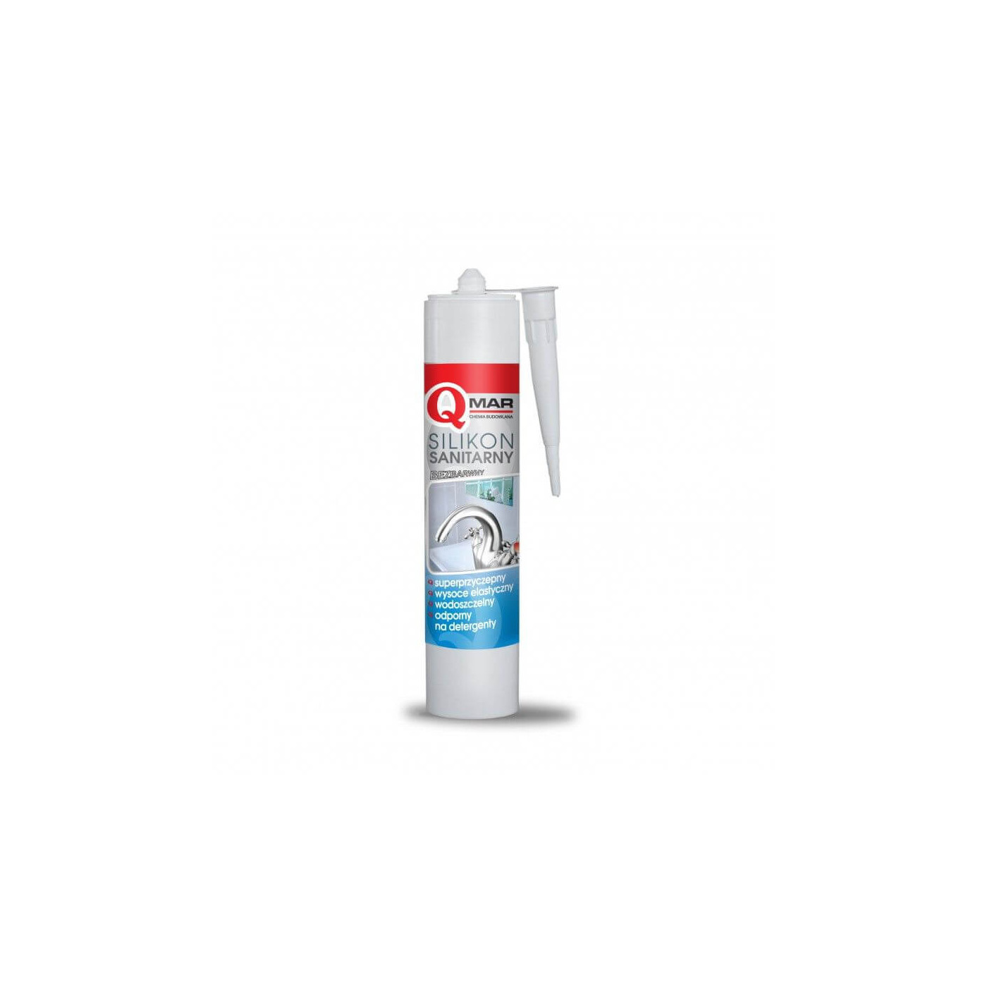 Silikon Sanitarny Bezbarwny 300 ml Qmar Silikon Sanitarny Bezbarwny 300 ml Qmar