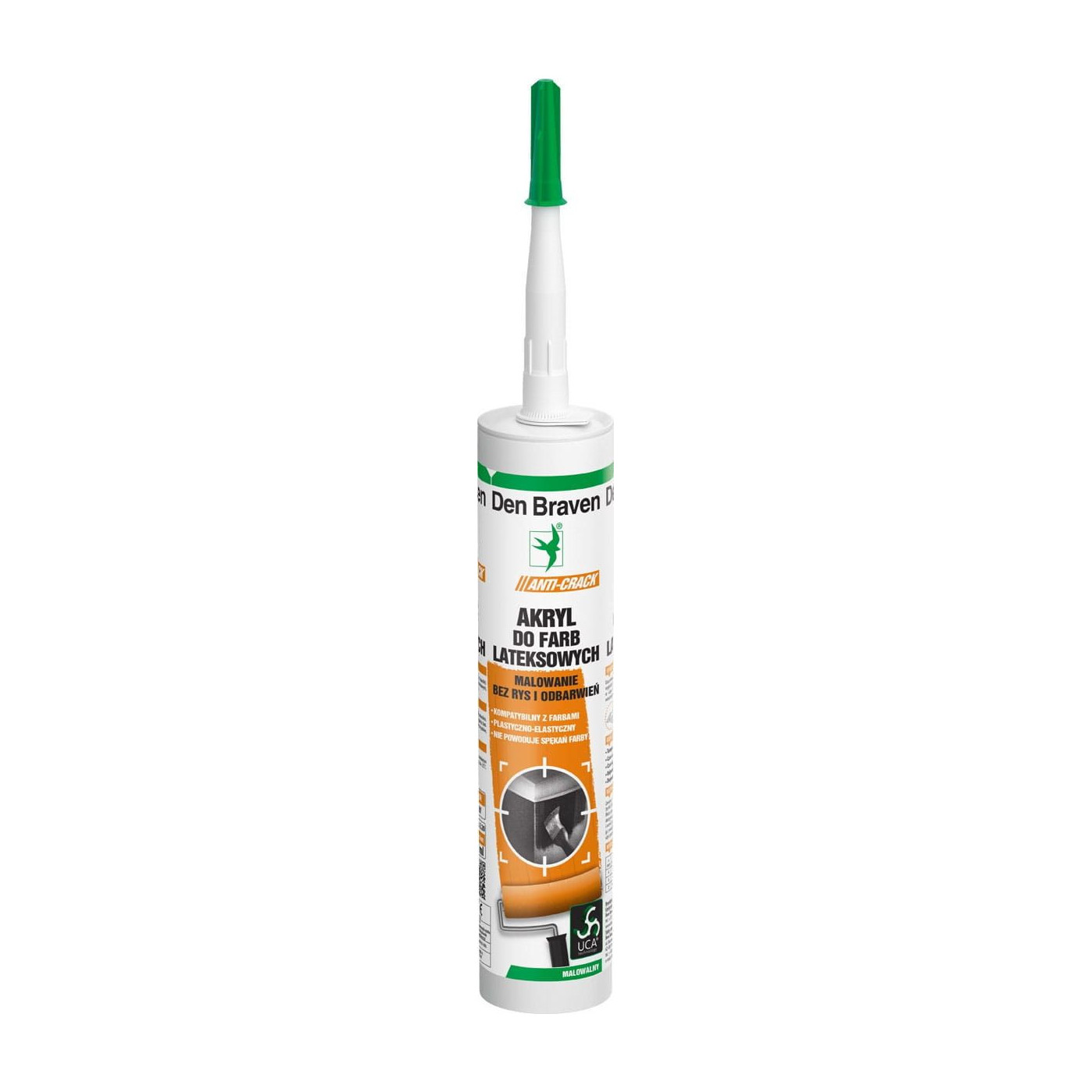 Akryl Do Farb Lateksowych Anti Crack Biały 280 ml Den Braven Akryl Do Farb Lateksowych Anti Crack Biały 280 ml Den Braven