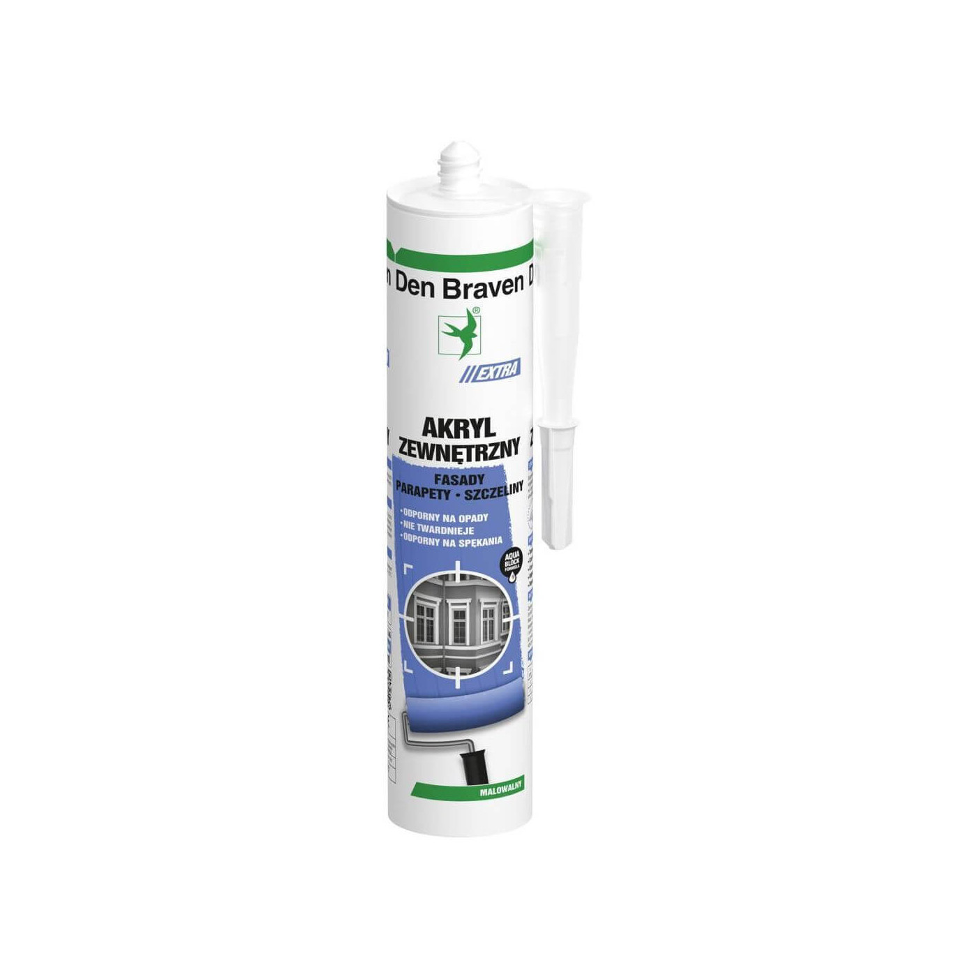 Akryl-Extra Biały 280 ml Den Braven Akryl-Extra Biały 280 ml Den Braven