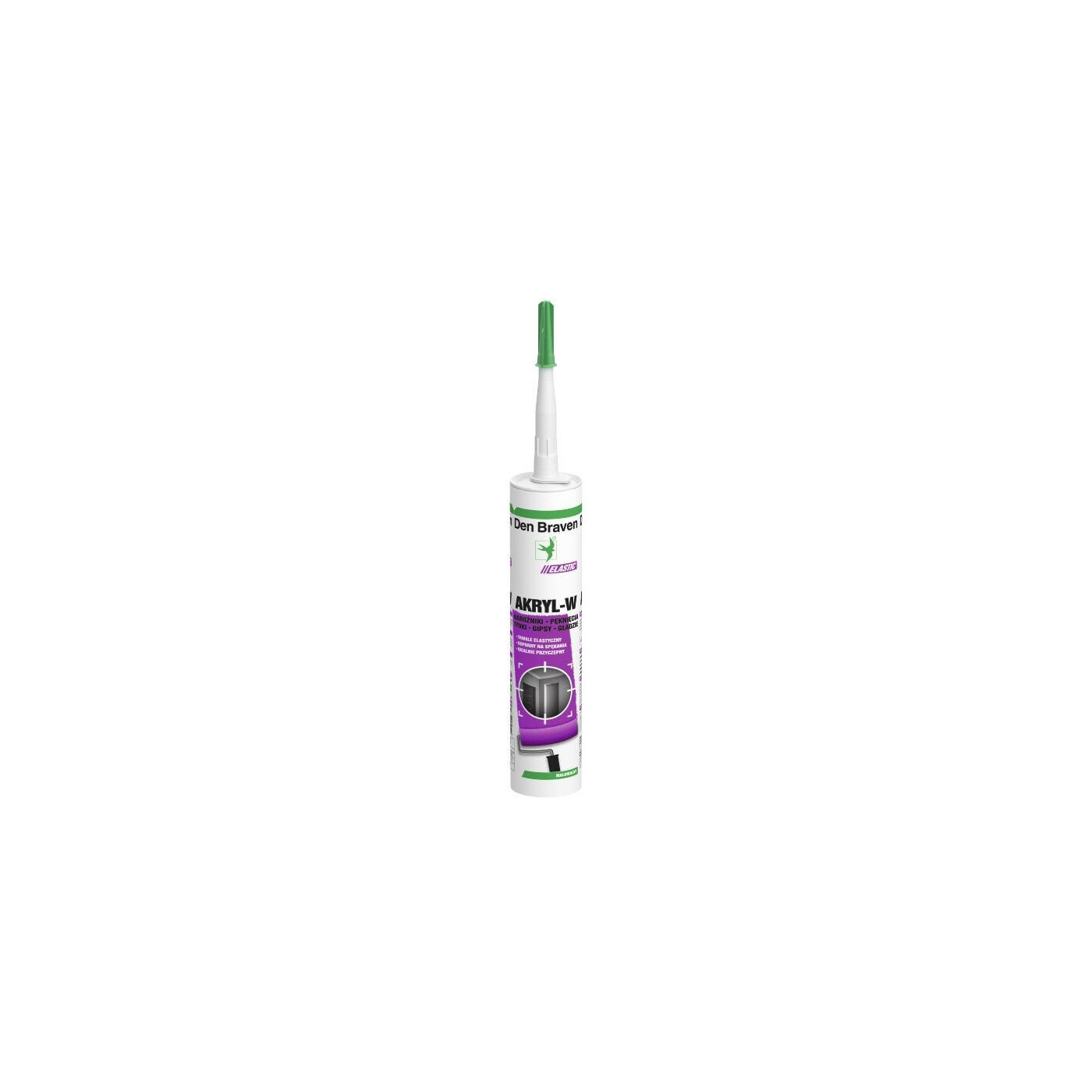 Akryl-W Biały 280 ml Den Braven Akryl-W Biały 280 ml Den Braven