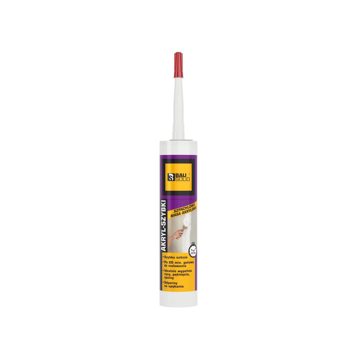Silikon Akryl Fast Biały 280 ml Bausolid Silikon Akryl Fast Biały 280 ml Bausolid