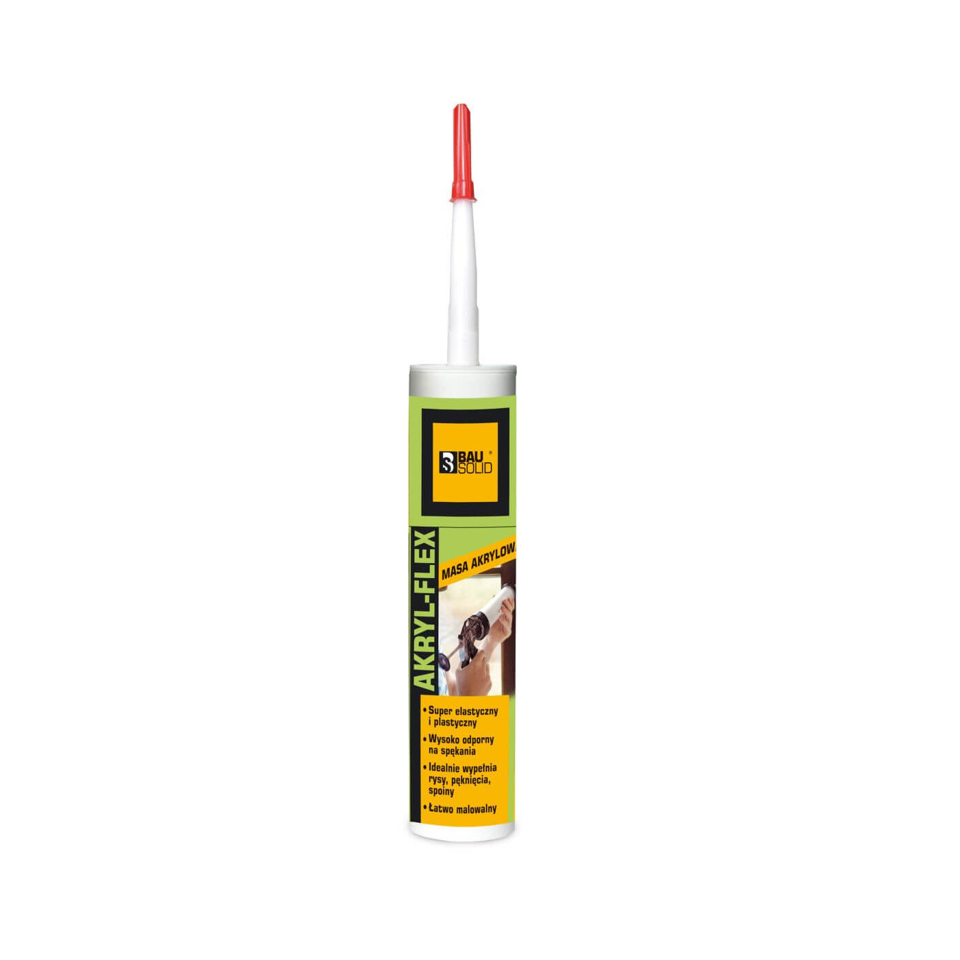 Silikon Akryl Flex Biały 280 ml Bausolid Silikon Akryl Flex Biały 280 ml Bausolid