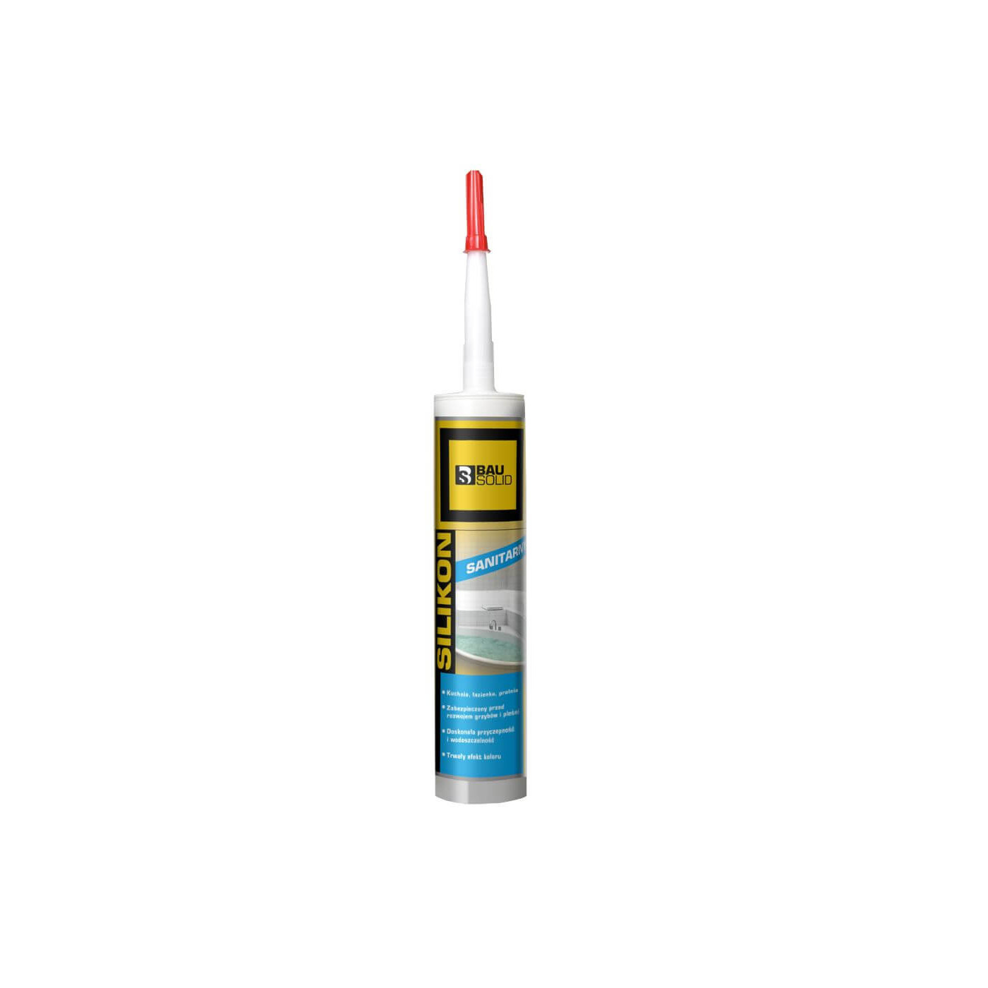 Silikon Sanitarny Szary 280 ml Bausolid Silikon Sanitarny Szary 280 ml Bausolid