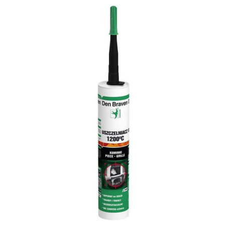 Uszczelniacz Bostik Fire Sealant 1200 C 280ml Czarny 617151 Den Braven