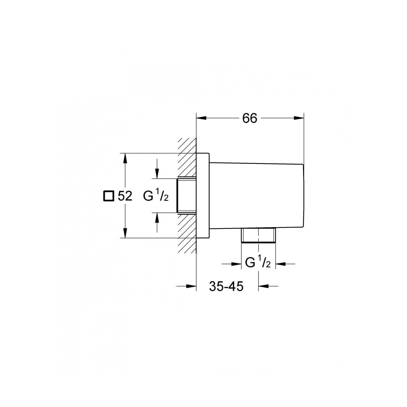 Kolanko Przyłączeniowe Euphoria Cube 27704000 Grohe Kolanko Przyłączeniowe Euphoria Cube 27704000 Grohe