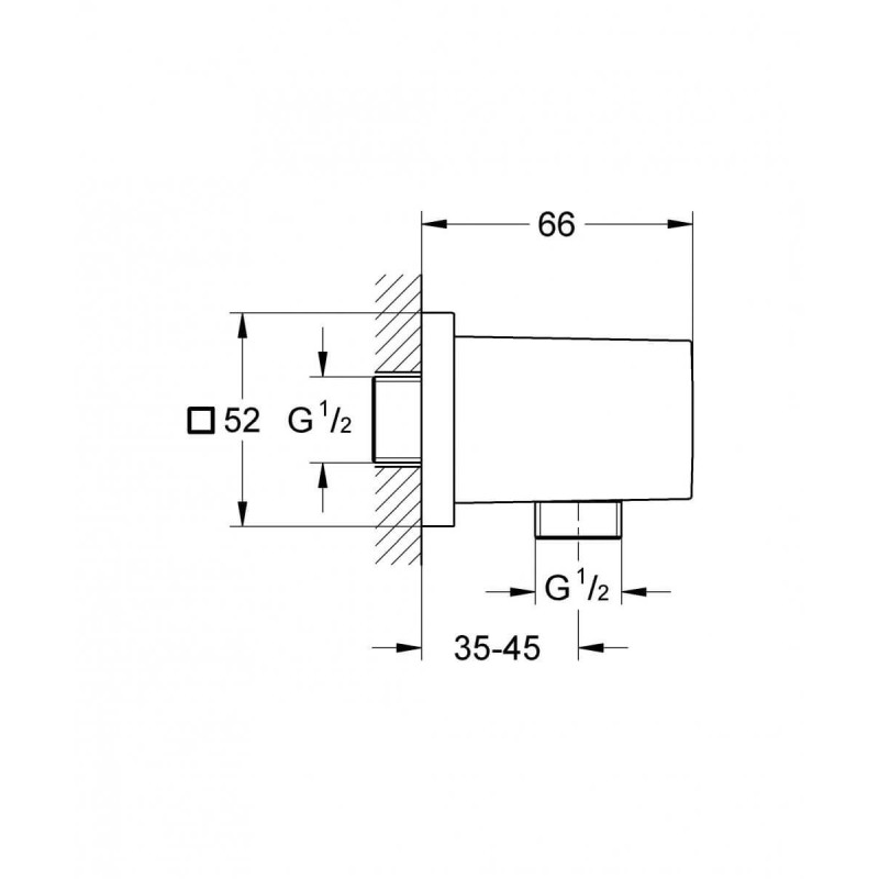 Kolanko Przyłączeniowe Euphoria Cube 27704000 Grohe Kolanko Przyłączeniowe Euphoria Cube 27704000 Grohe