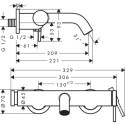 Bateria Wannowa Tecturis S Biały Mat 73422700 Hansgrohe Bateria Wannowa Tecturis S Biały Mat 73422700 Hansgrohe