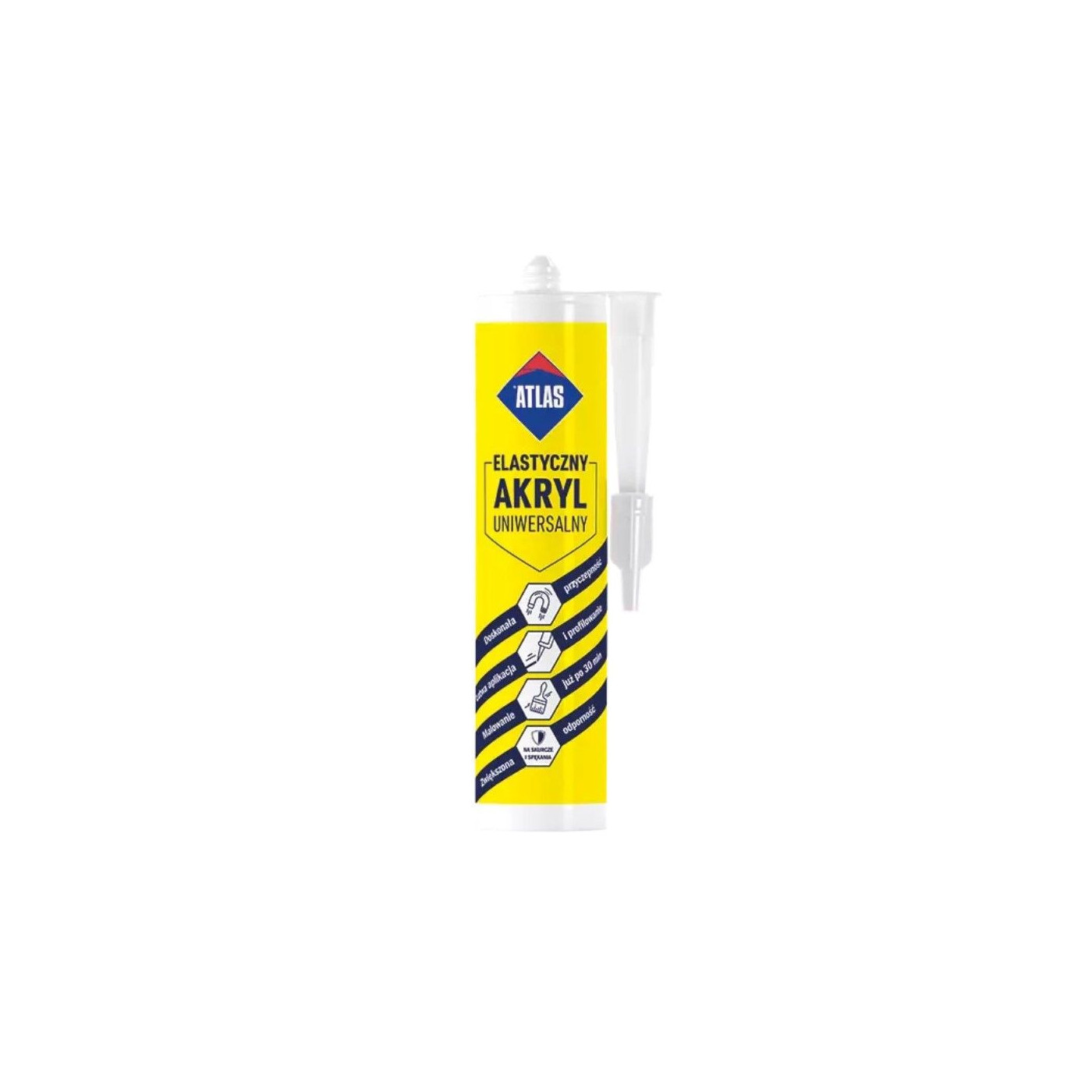 Akryl Elastyczny Uniwersalny 280 ml Atlas Akryl Elastyczny Uniwersalny 280 ml Atlas