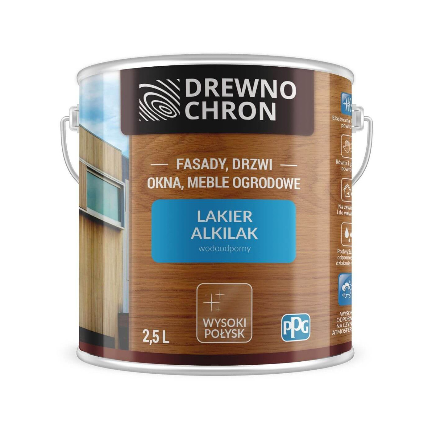 Lakier Ftalowy Alkilak Połysk 2,5L Drewnochron Lakier Ftalowy Alkilak Połysk 2,5L Drewnochron