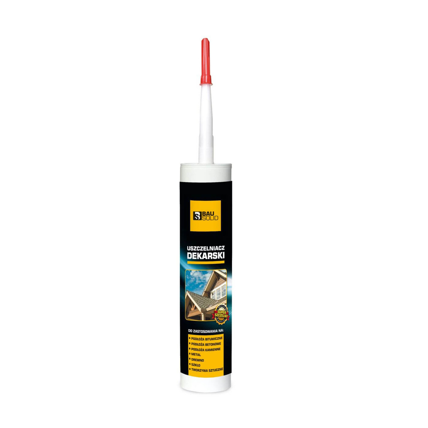 Uszczelniacz Dekarski 280ml Czarny Bausolid Uszczelniacz Dekarski 280ml Czarny Bausolid