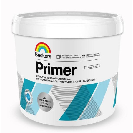 Farba Akrylowa Designer Primer Mat 3L Beckers