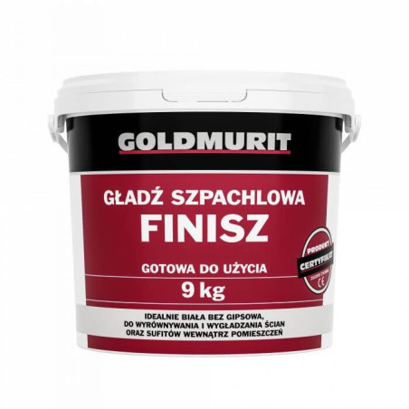 Gładź Szpachlowa 9kg Goldmurit Finish