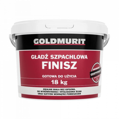 Gładź Szpachlowa 18kg Goldmurit Finish