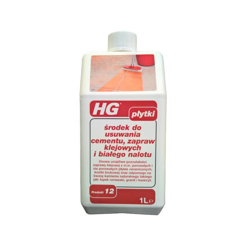 Środek do usuwania cementu, zapraw klejowych i białego nalotu 1 L HG Środek do usuwania cementu, zapraw klejowych i białego nalotu 1 L HG