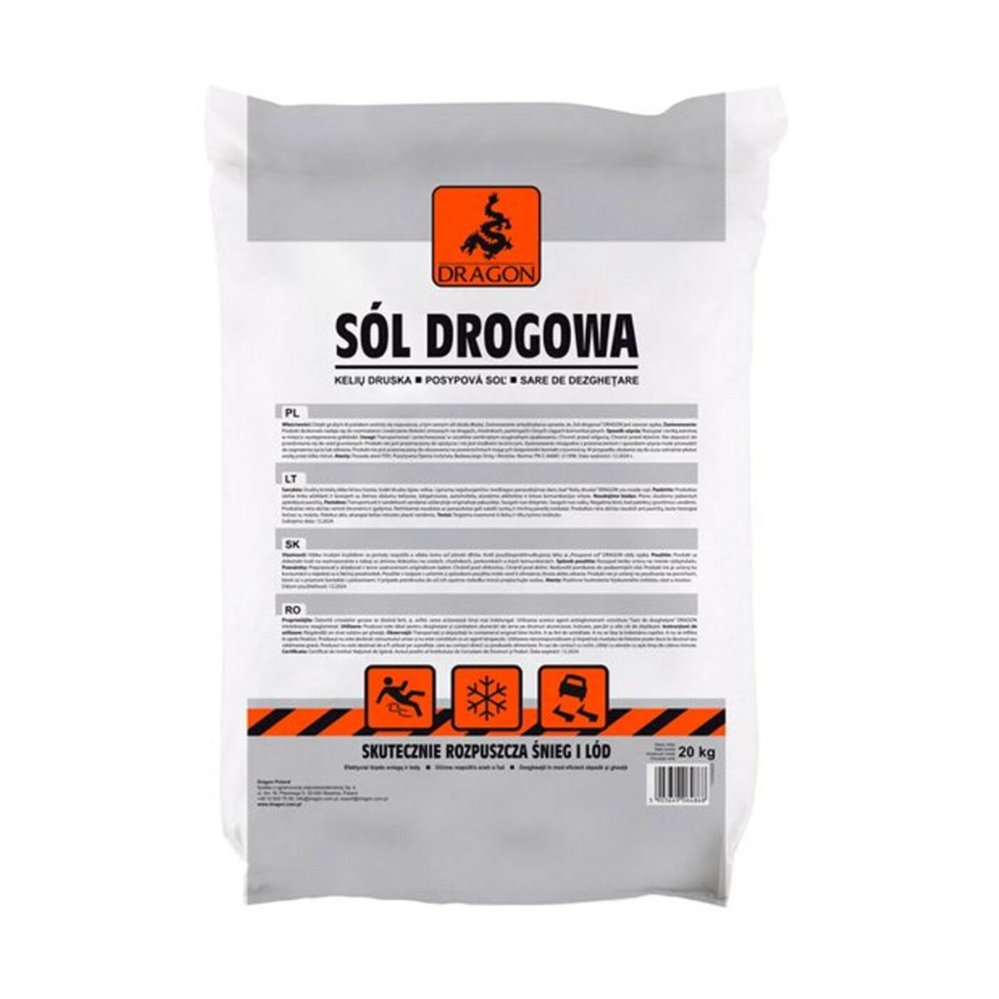 Sól Drogowa 20 Kg Dragon Sól Drogowa 20 Kg Dragon