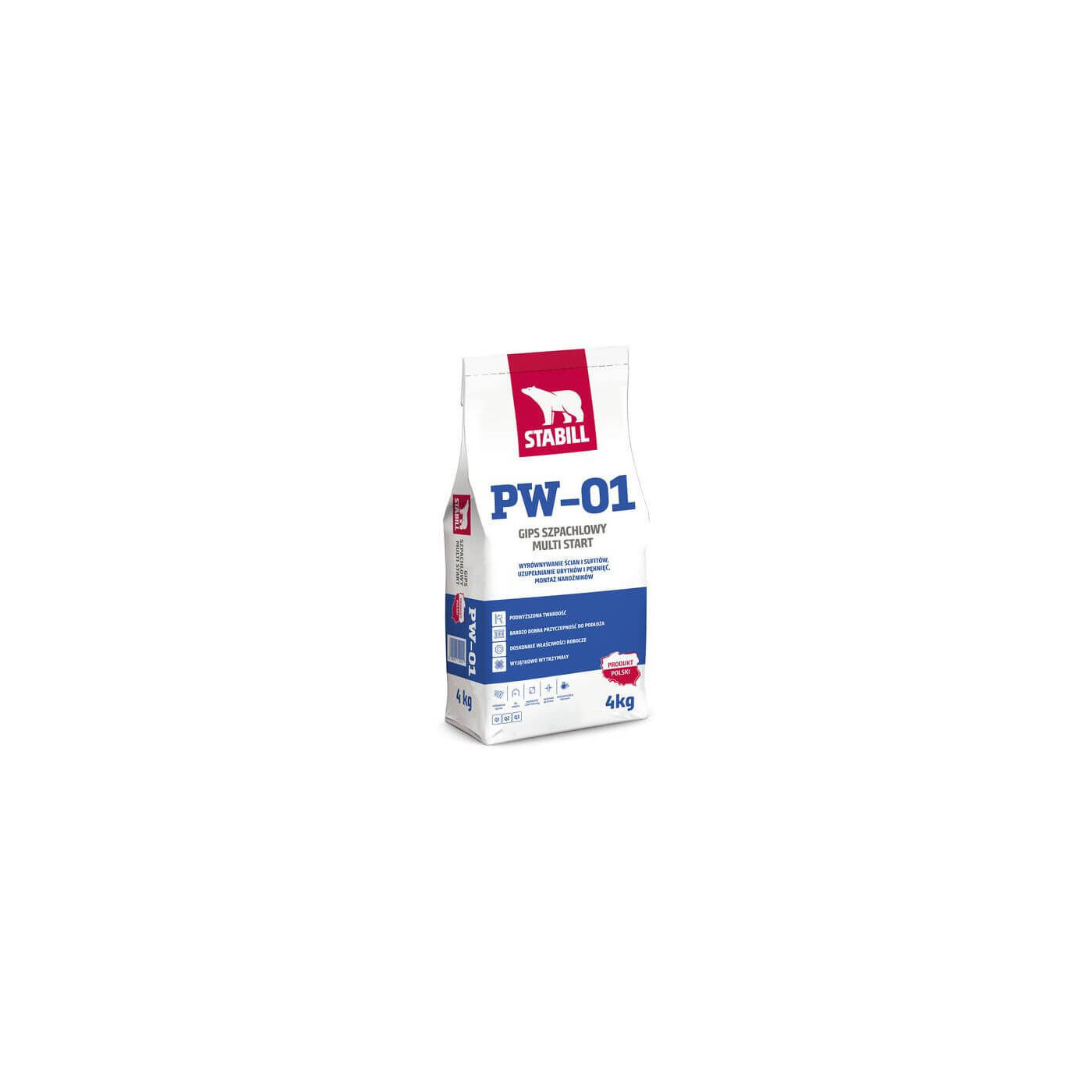 Gips Szpachlowy Start PW-01 4 Kg Stabill Gips Szpachlowy Start PW-01 4 Kg Stabill