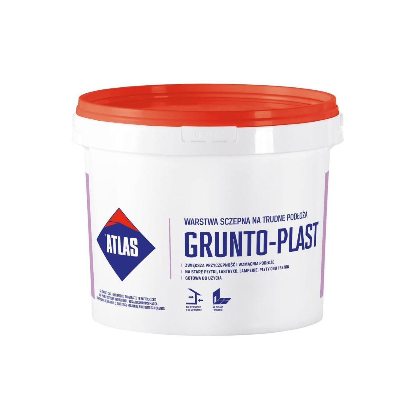 Grunt Na Trudne Podłoża Gruntoplast 5 kg Atlas Grunt Na Trudne Podłoża Gruntoplast 5 kg Atlas