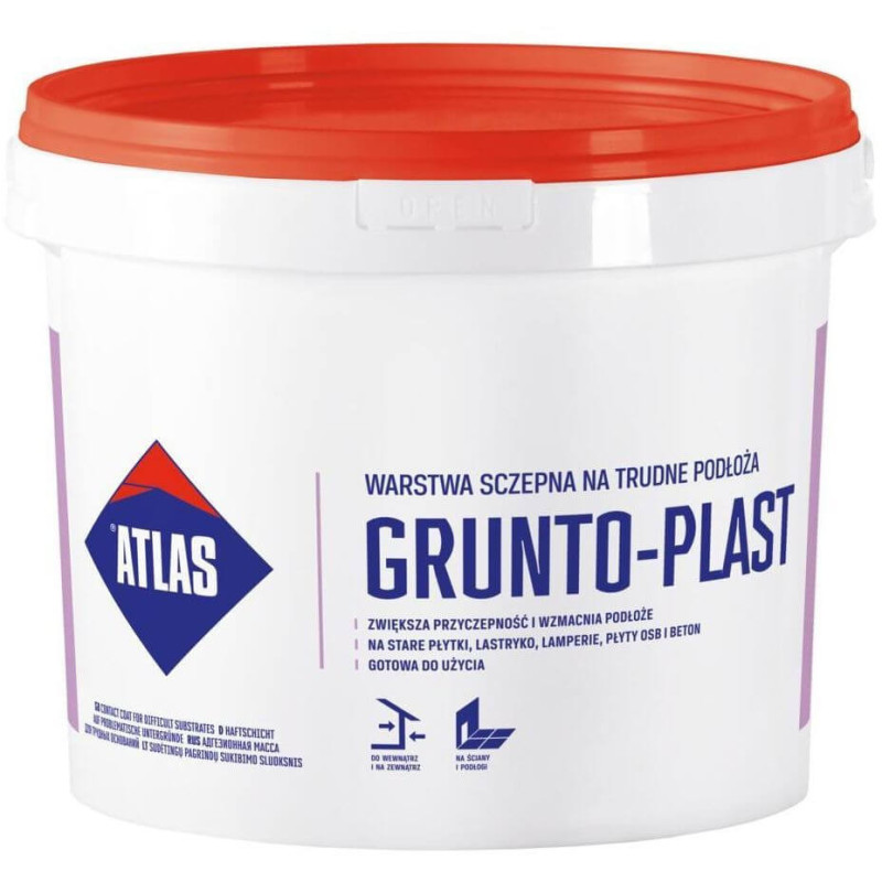 Grunt Na Trudne Podłoża Gruntoplast 5 kg Atlas Grunt Na Trudne Podłoża Gruntoplast 5 kg Atlas