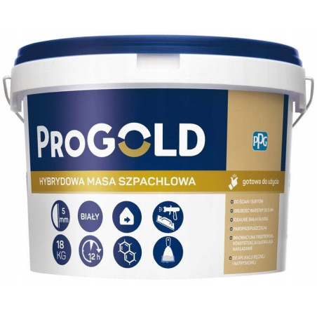 Masa Szpachlowa Hybrydowa Biały 5 kg Progold