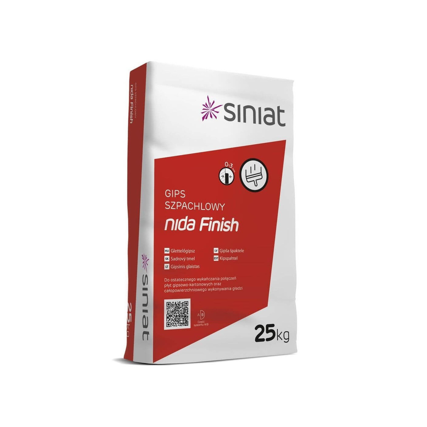 Gips Szpachlowy Nida Finisz 25 kg Siniat Gips Szpachlowy Nida Finisz 25 kg Siniat