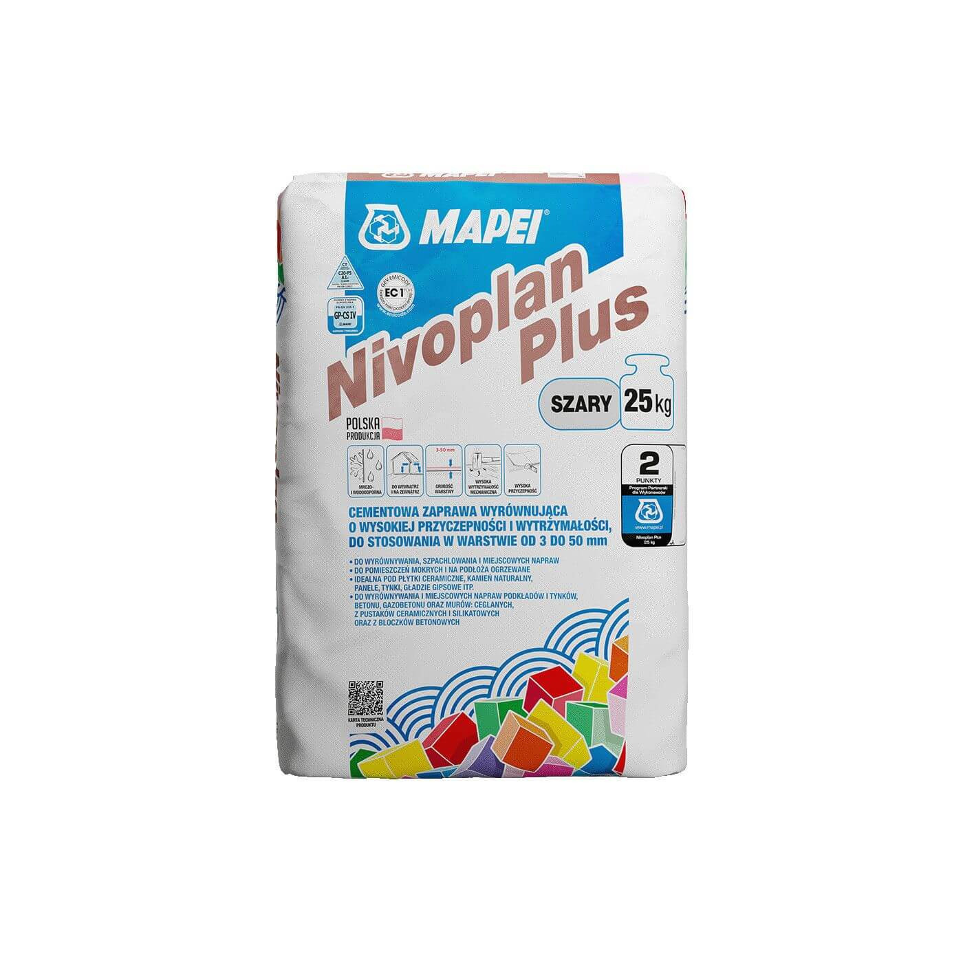 Cementowa Zaprawa Wyrównująca Nivoplan Plus 25Kg Mapei Cementowa Zaprawa Wyrównująca Nivoplan Plus 25Kg Mapei