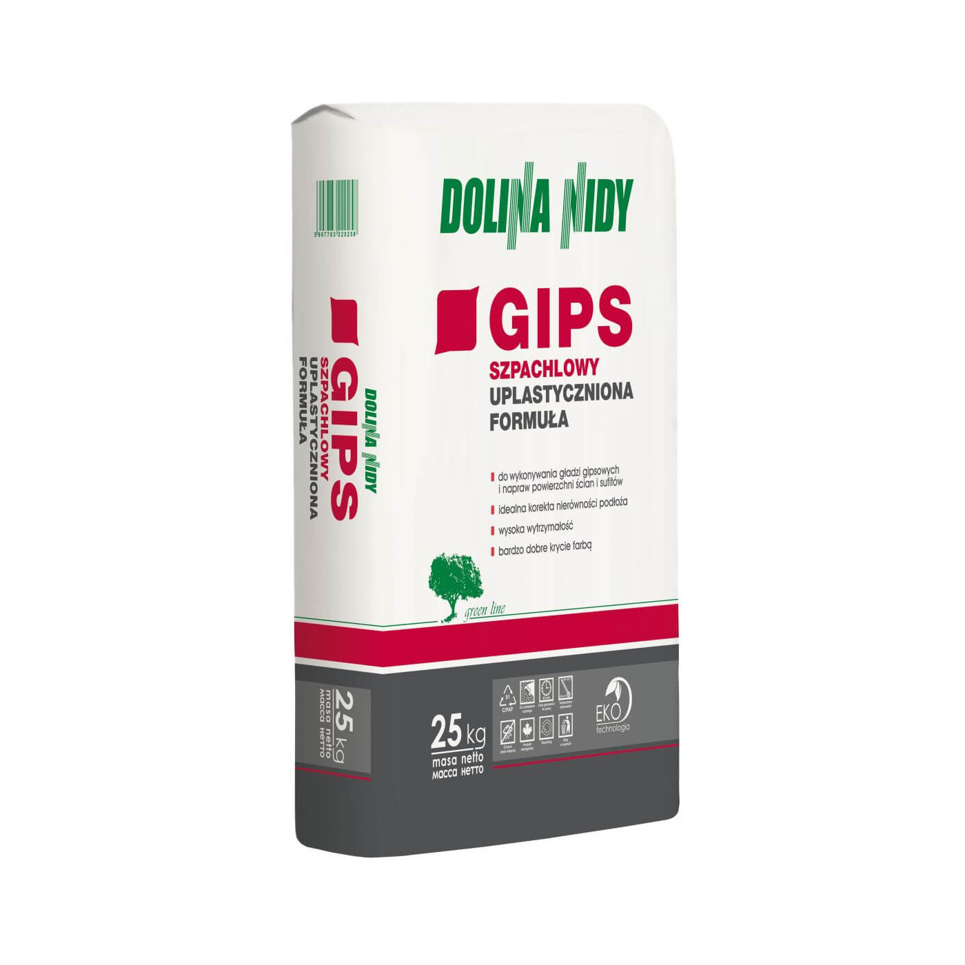 Gips Szpachlowy Uplastyczniona Formuła 25Kg Dolina Nidy Gips Szpachlowy Uplastyczniona Formuła 25Kg Dolina Nidy