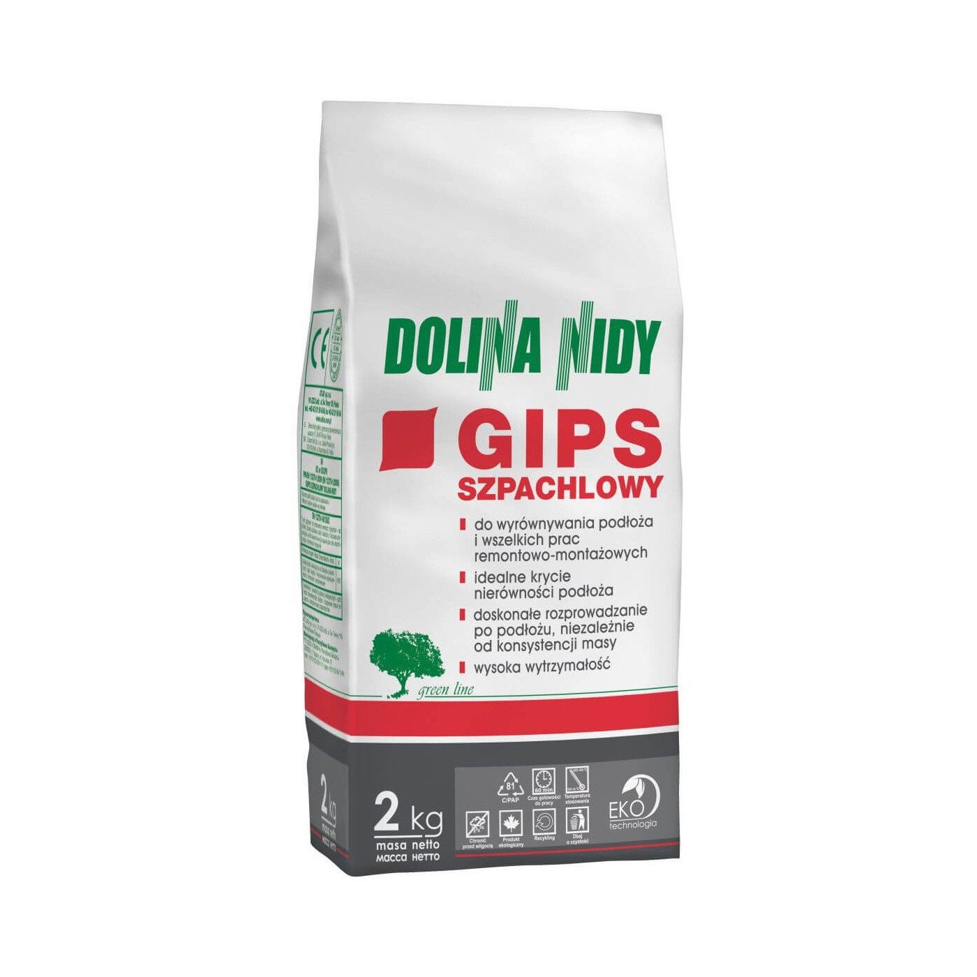 Gips Szpachlowy 2Kg Dolina Nidy Gips Szpachlowy 2Kg Dolina Nidy